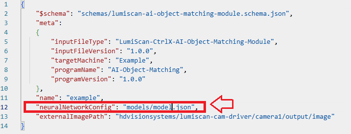 Dateiliste mit dem neuen Modul und seinem rechts geöffneten JSON-Inhalt