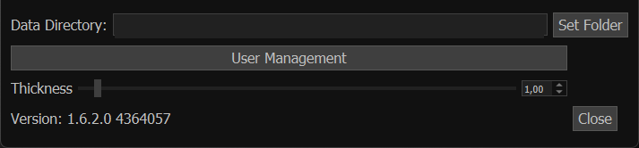 Settings window of LumiScan Annotation with the fields Data Directory