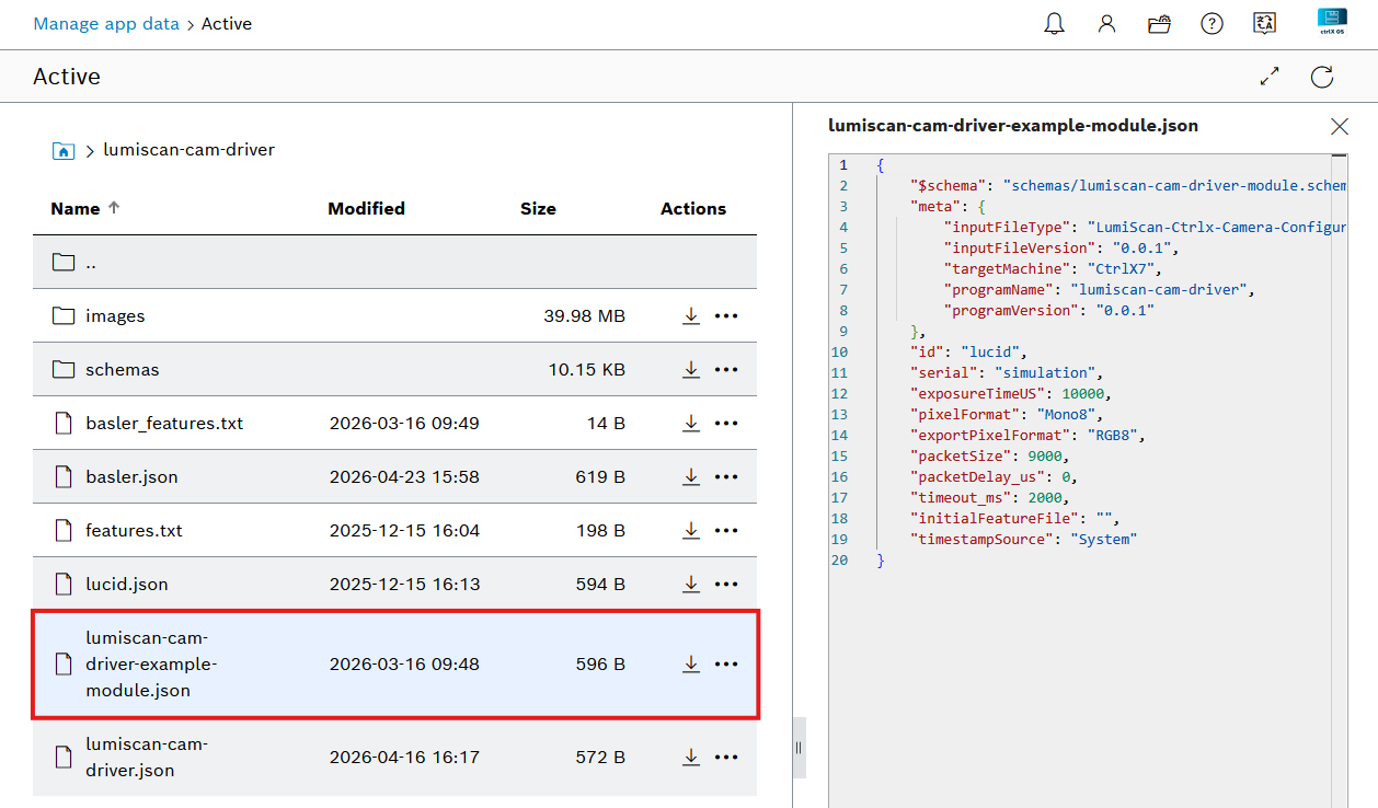 Module file in the file view with the serial simulation
