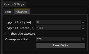 LumiScan Viewer: Camera Settings Advanced