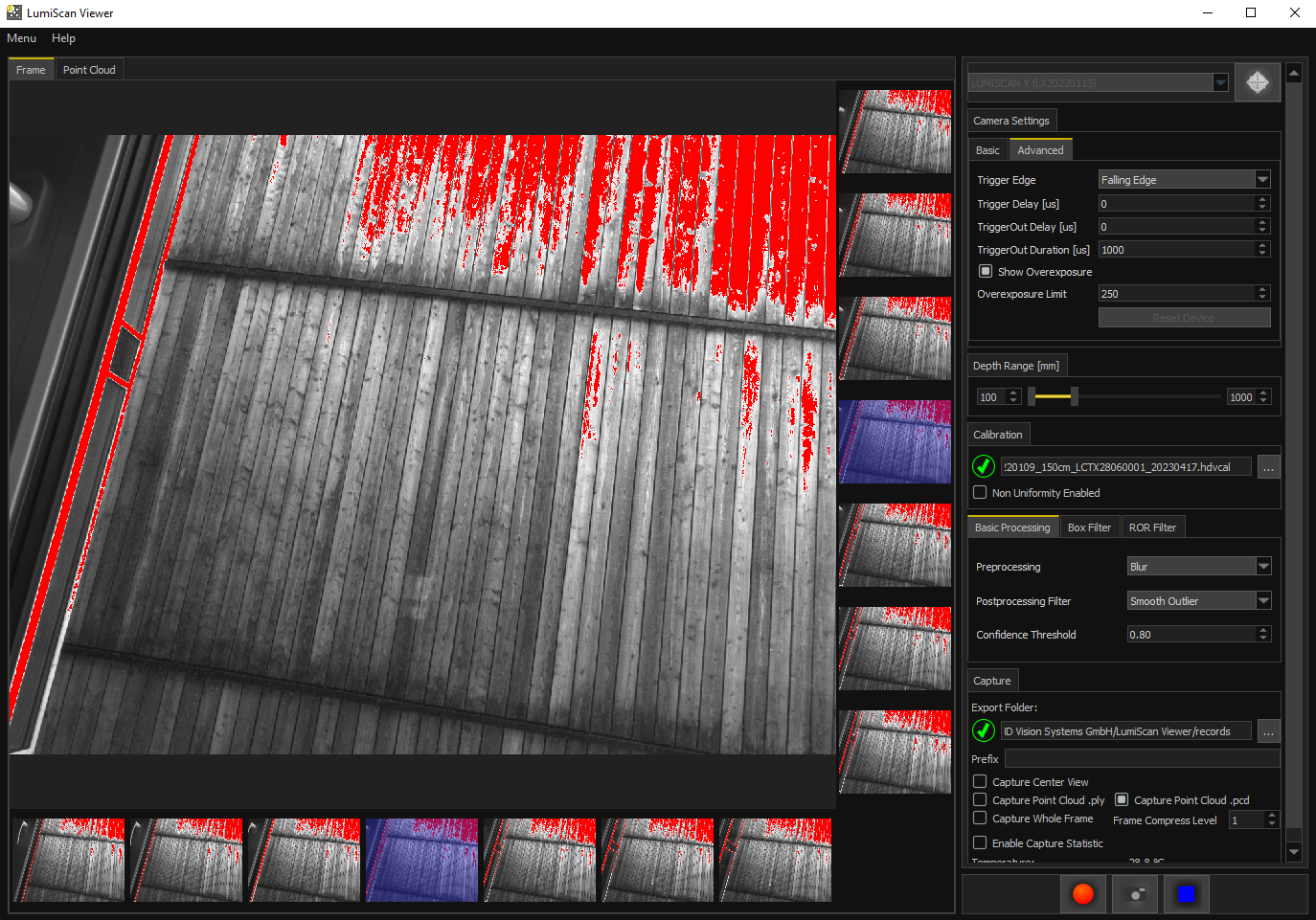 LumiScan Viewer: Overexposure Example
